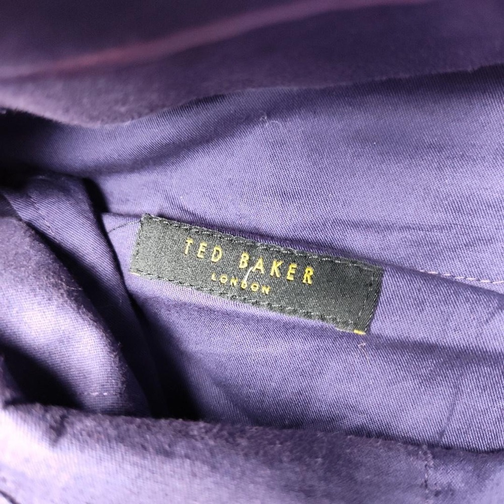 Ted Baker London Pants Mens 35x30 Black Wool Dress Trousers Jarrett Flat Front - Picture 9 of 14
